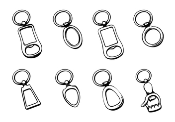 Key Chains Vector Pack - Free vector #401901