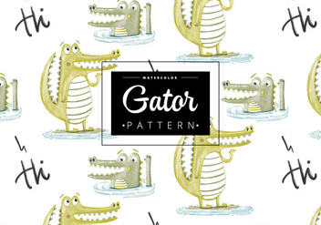 Free Gator Pattern - vector #403191 gratis