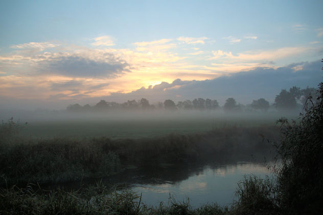 Misty morning by the river - Free image #403511