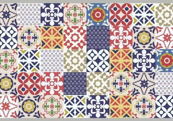 Portuguese Tile Pattern - vector #404081 gratis