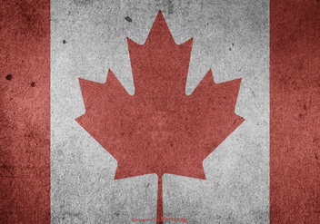 Grunge Canadian Vector Flag - Free vector #404181