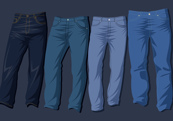 Blue Jeans Free Vector - Kostenloses vector #404501