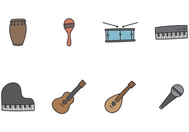 Music Instrument Icon - Free vector #405501