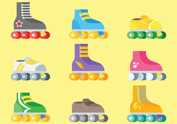 Free Roller Derby Icons Vector - Free vector #406011