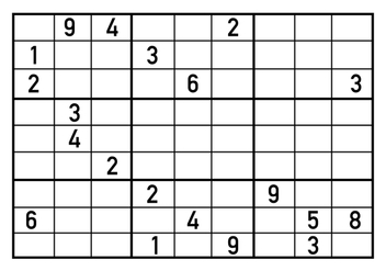 Sudoku Puzzle Vector - бесплатный vector #406401