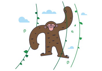 Free Monkey Vector - бесплатный vector #406921