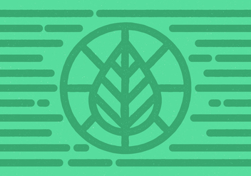 Leaf Circle Badge - vector #408321 gratis