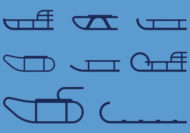 Sleds Icons - Free vector #408981