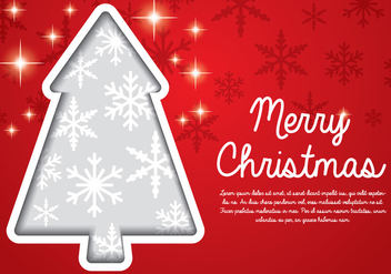 Christmas Tree Background - vector #409761 gratis