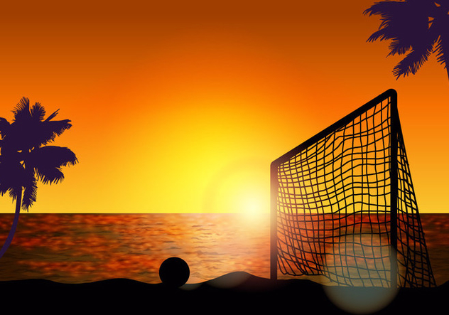 Goal For Beach Soccer - Free vector #411631