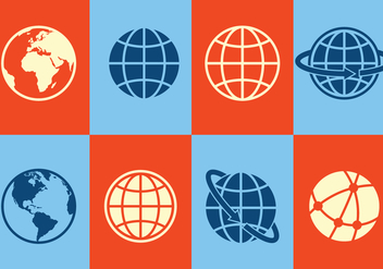 Globe Icons - Kostenloses vector #412201