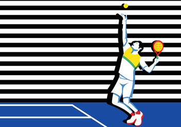 Young Padel Tennis Player - Free vector #412251