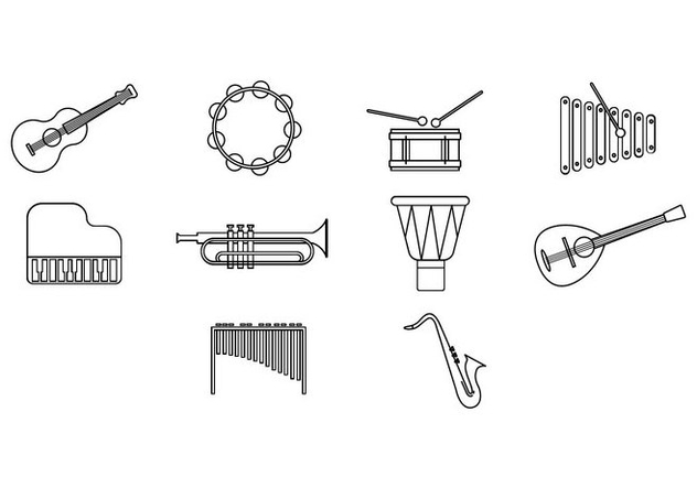 Free Music Instrument Icon Vector - Free vector #413581