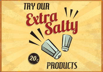 Extra Salty Restaurant Vector - vector #413981 gratis