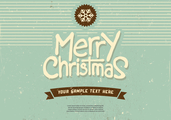 Merry Christmas Snowflake Vector - vector #413991 gratis