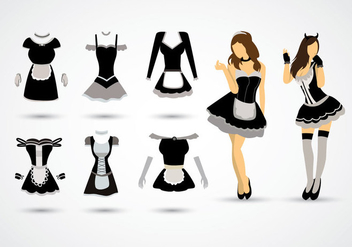 Free French Maid Vector - vector #414721 gratis