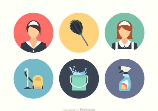 Free Cleaning Vector Icon Set - vector gratuit #415111 