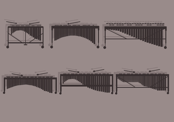Marimba Front View Vector - Free vector #415521