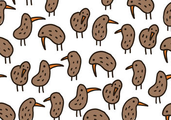 Kiwi Bird Pattern - vector #416661 gratis