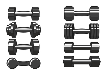 Dumbell Vector Icons - Kostenloses vector #416741