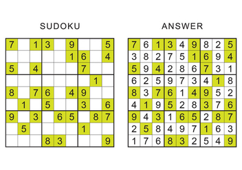 Sudoku Vector - Kostenloses vector #417231