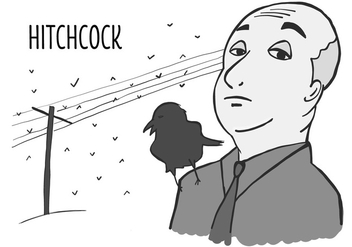 Hitchcock - The Birds - бесплатный vector #417861