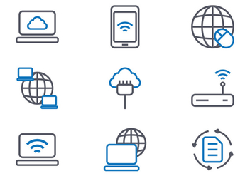 Internet Icons - Free vector #417921