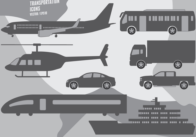 Transportation Icons - vector #417971 gratis