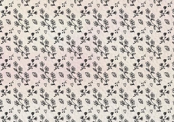 Free Vector Hand Draw Floral Pattern - vector gratuit #418881 