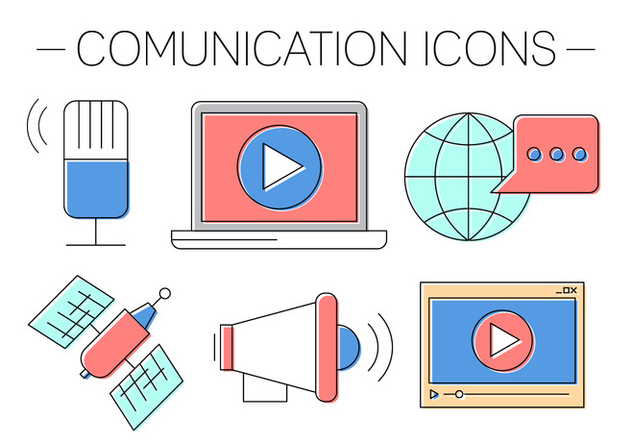 Free Comunication Icons - vector #418911 gratis