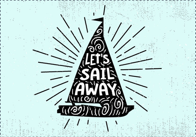 Free Hand Drawn Sail Background - vector gratuit #419051 