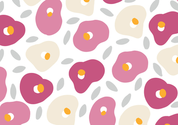 Feminine Camellia Pattern - vector #419091 gratis