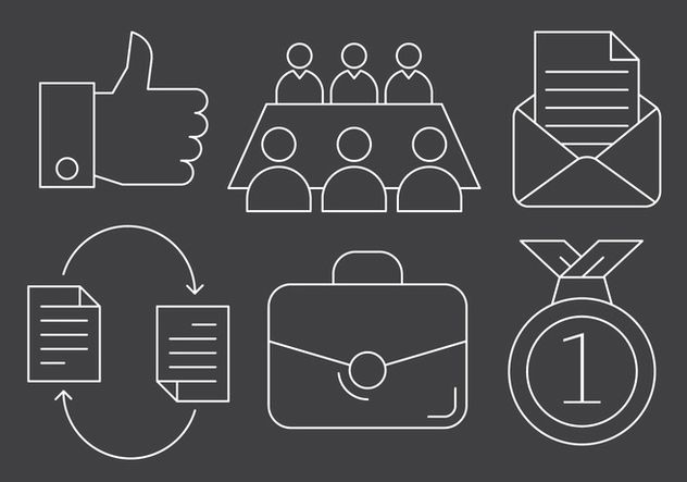 Business And Teamwork Icons - Free vector #419151