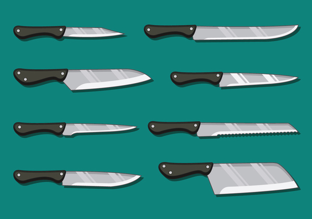 Kitchen Knife Pack - Kostenloses vector #419871