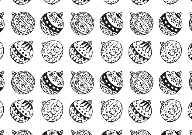 Free Christmas Hand Drawn Pattern Background - vector gratuit #420491 