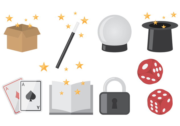 Magician Flat Icons - Free vector #422171