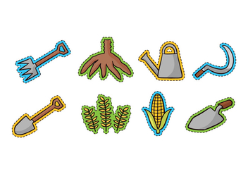 Agriculture Doodle Icons - vector #422271 gratis