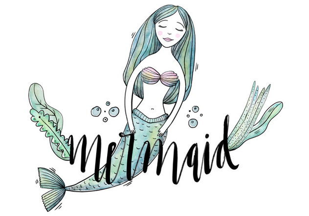 Free Mermaid Character - vector gratuit #422981 