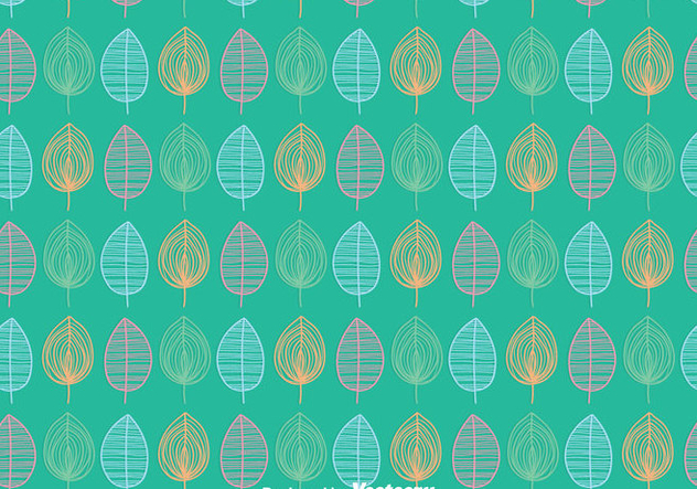 Leaves Ornament Pattern Background - vector #423391 gratis