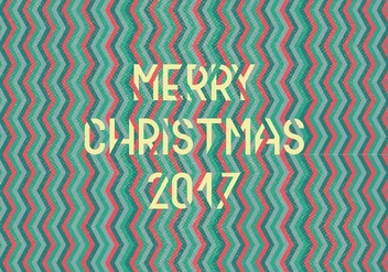 Merry Christmas Chevron Vector - бесплатный vector #424071