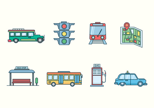 Free Transportation Icons - бесплатный vector #424301