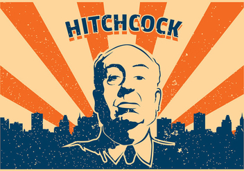 Hitchcock Vintage Grunge Free Vector - бесплатный vector #424781