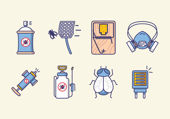 Pest Control Icons - Free vector #426621