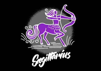 Sagittarius Zodiac Symbol - vector gratuit #428011 