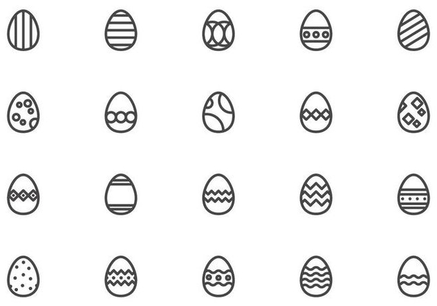 Free Easter Eggs Vectors - vector #431871 gratis