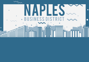 Naples Cityscape - vector #432851 gratis