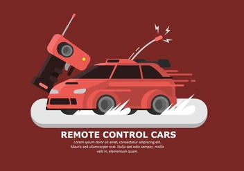 Red RC Car Vector - Free vector #432881
