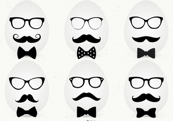 Hipster Style Easter Egg Collection - vector gratuit #435061 