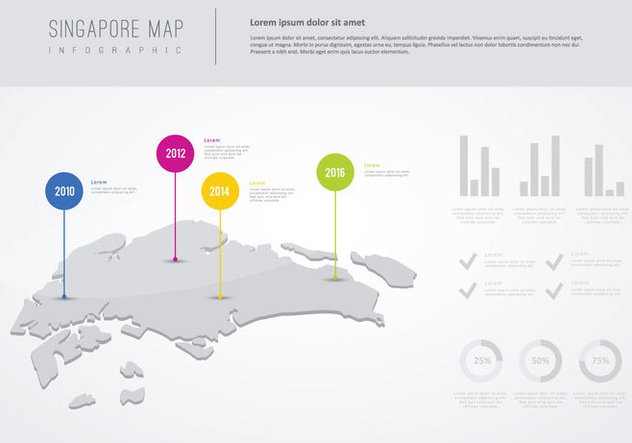 Free Info-Graphic Design Of Singapore Illustration - Kostenloses vector #435481