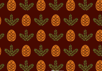 Pine Cones Seamless Pattern Vector - Free vector #435861